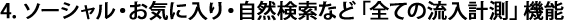 4. �\�[�V�����E���C�ɓ���E���R�����Ȃǁu�S�Ă̗����v���v�@�\