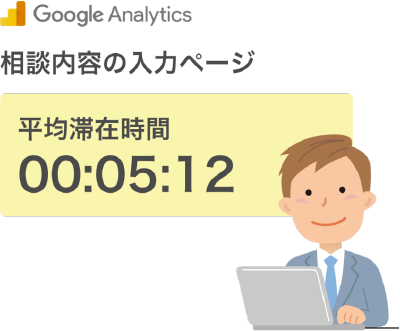 平均滞在時間を確認する