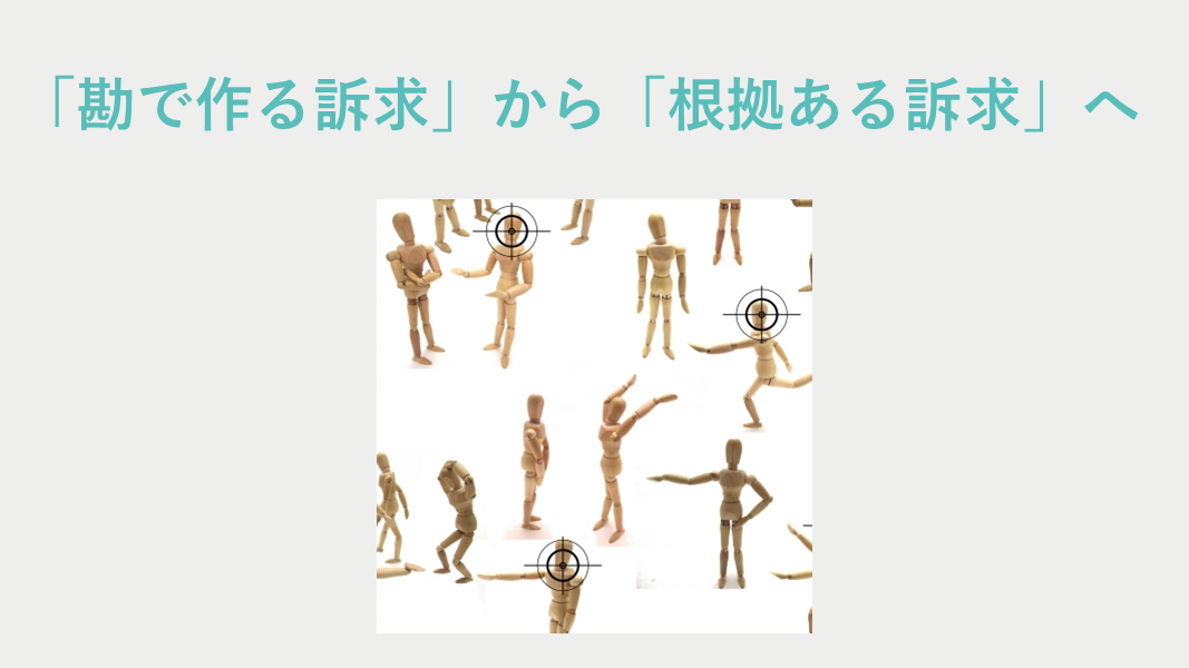 勘で作る訴求から、根拠ある訴求へ